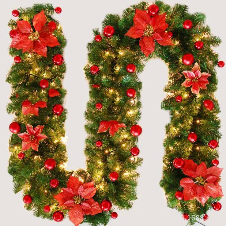 Hanging Decoration Plastic Christmas Wreath Artificial Crafts Glitter Christmas Hot Items Customized Set wreath