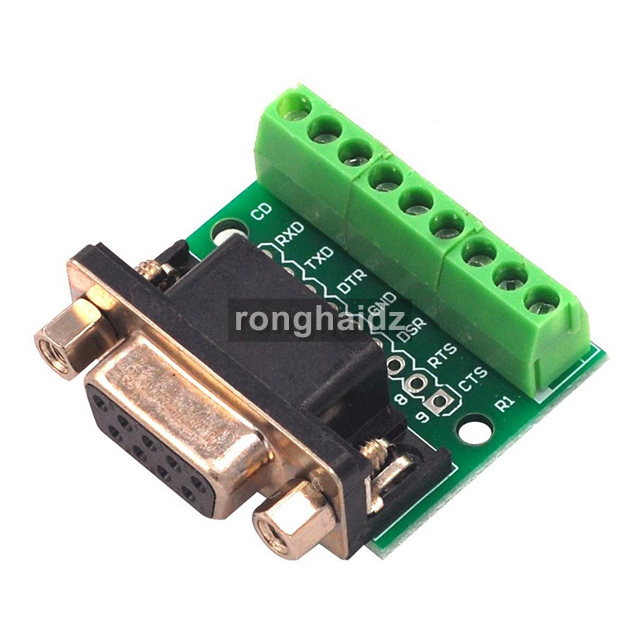 DB9 RS232 последовательный к терминалу адаптер D-SUB 9pin Solderless разъем коммутационная плата