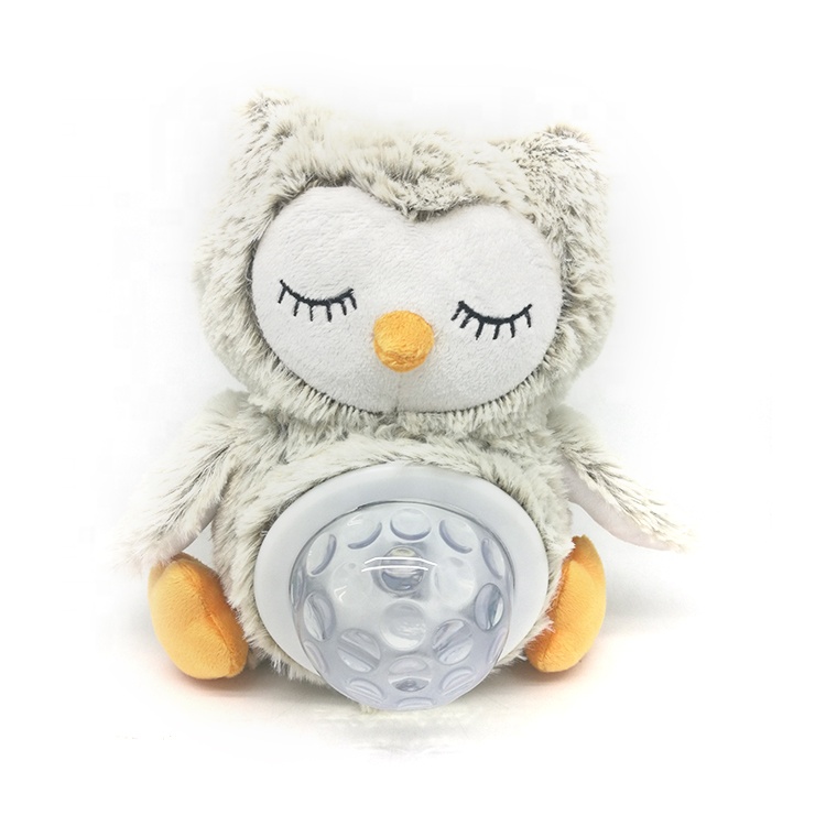 8.5 Inch Funny Stuffed Cartoon Owl Soft Electronic Music Plush Toys