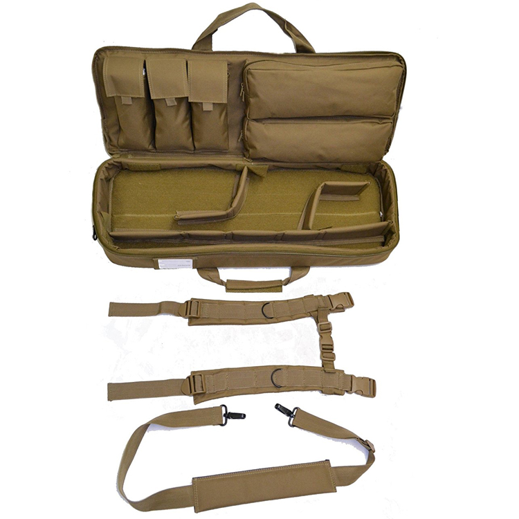 Luxury gun case padded long tactical carrying military backpack bag