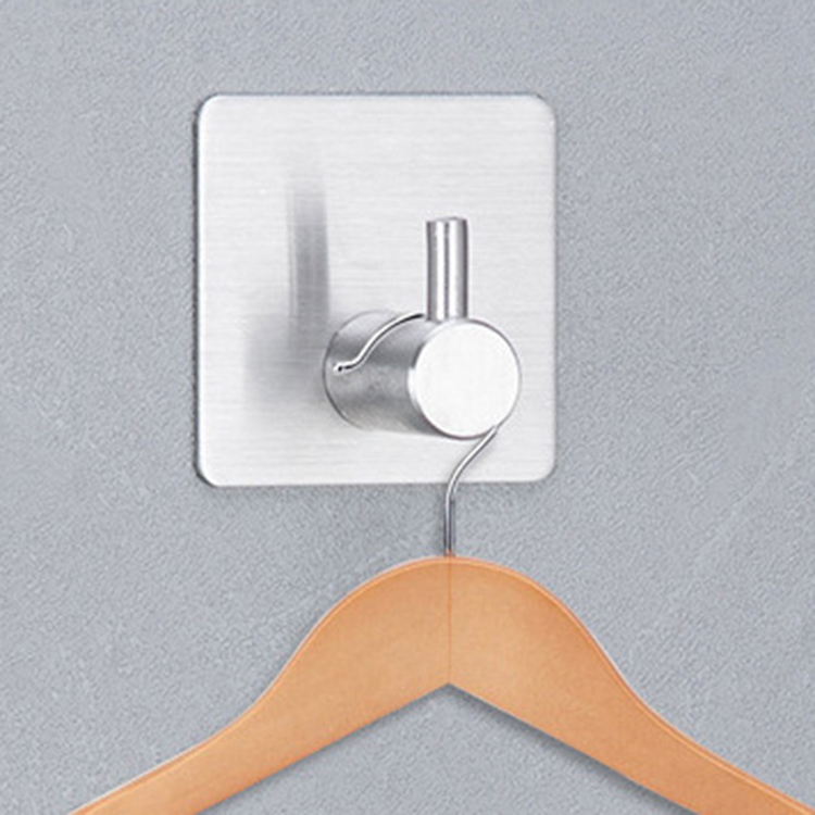 New Single Door Strong Adhesive Design Wall Clothes Nordic Wall Mount Clothes Hat Towel Hook