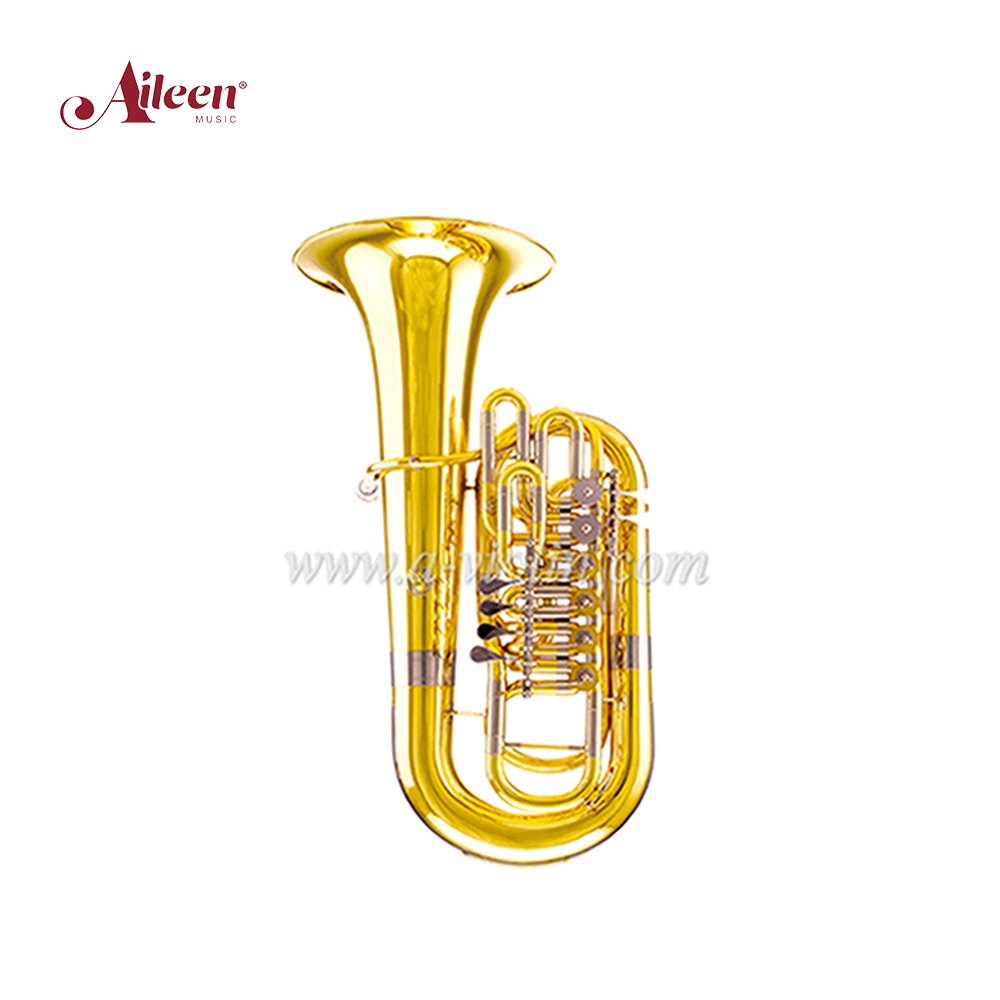 Желтая латунная поршневая лаковая отделка 3/4 F Key jinbao f tuba (TU600G)