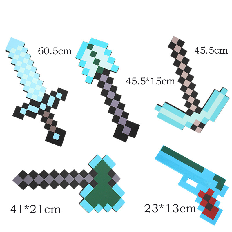 Коллекция аксессуаров для ролевых игр Mine craft, коллекционный подарок для любителей видеоигр с мечом или киркой