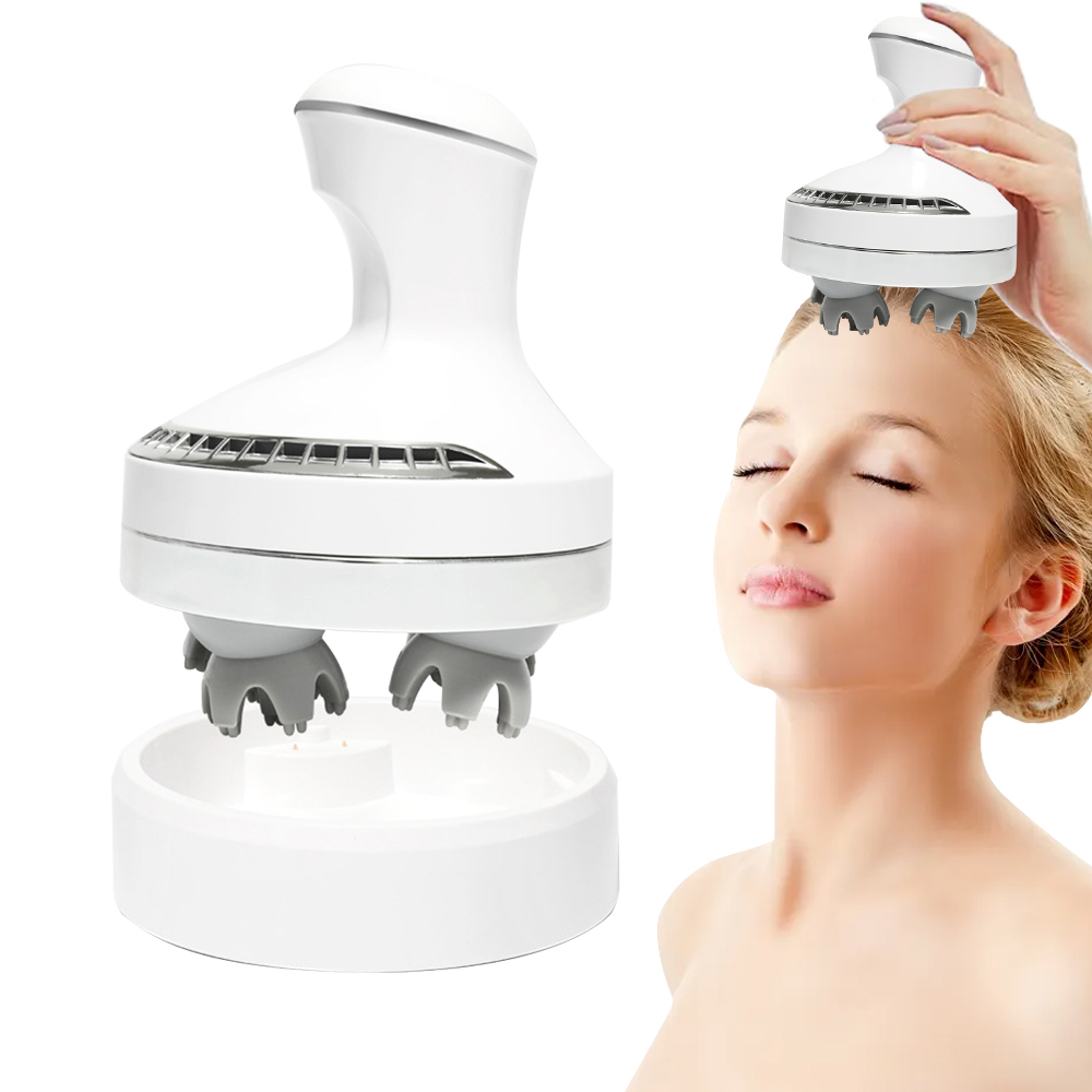Portable Vibrating Scalp Massager Masajeador De Cuello Multifunction Silicone Hand Claw Masager Electric Wireless Head Massager