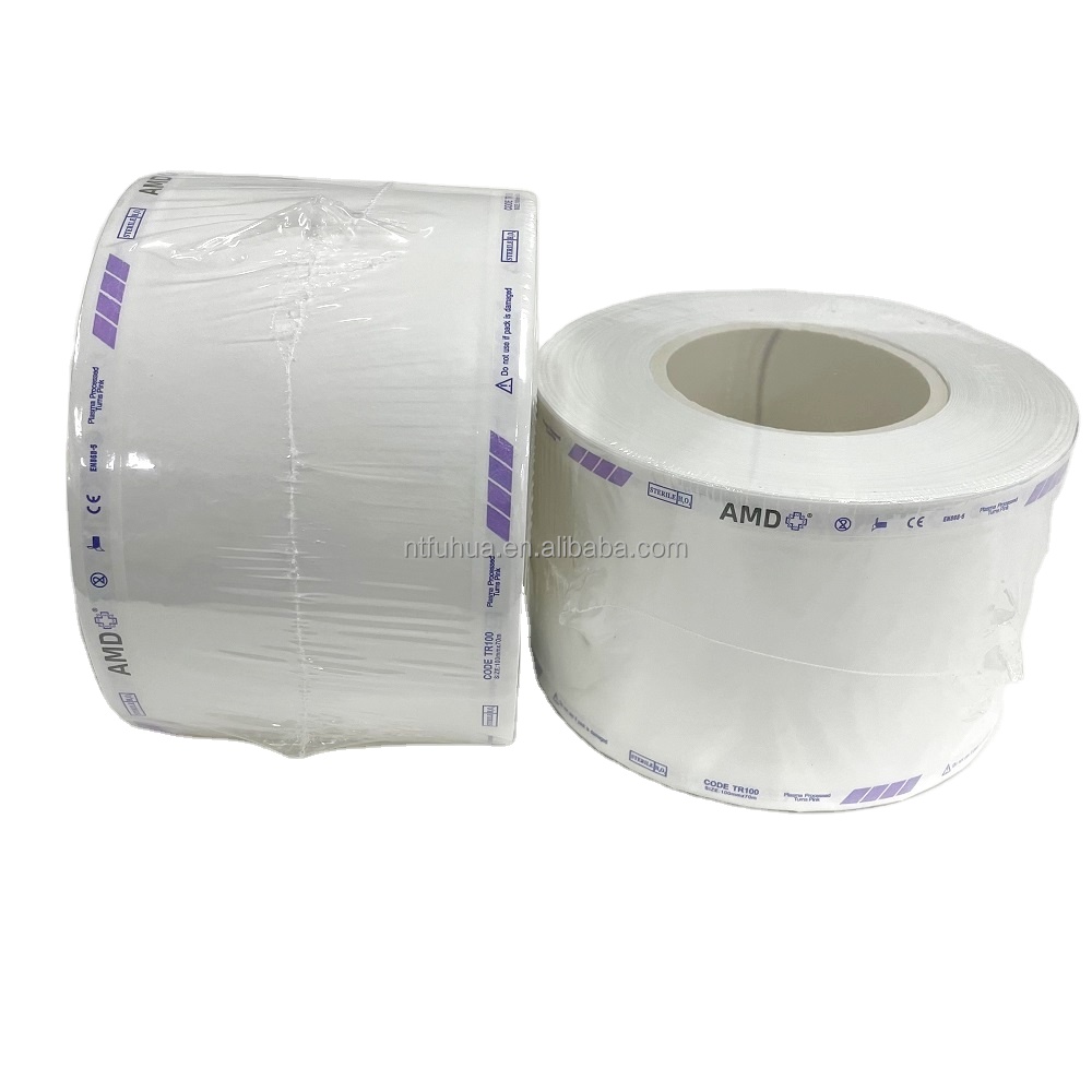 Tyvek Roll Pouch Bag for Plasma H2O2 Sterilization TR100 4" 100mmx70m