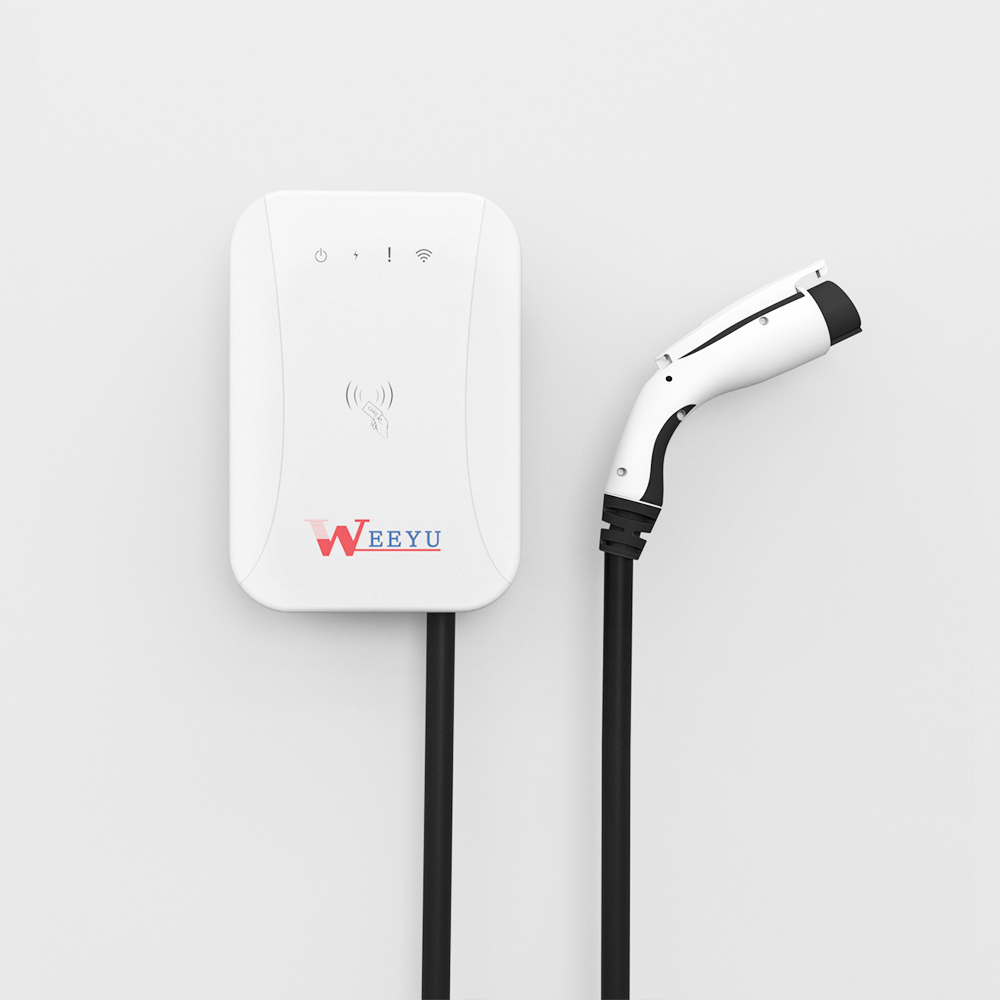 Weeyu Level 2 EV Charger with Type 1 for Electric Car Charging Station 16a 7kw ev charging sattion