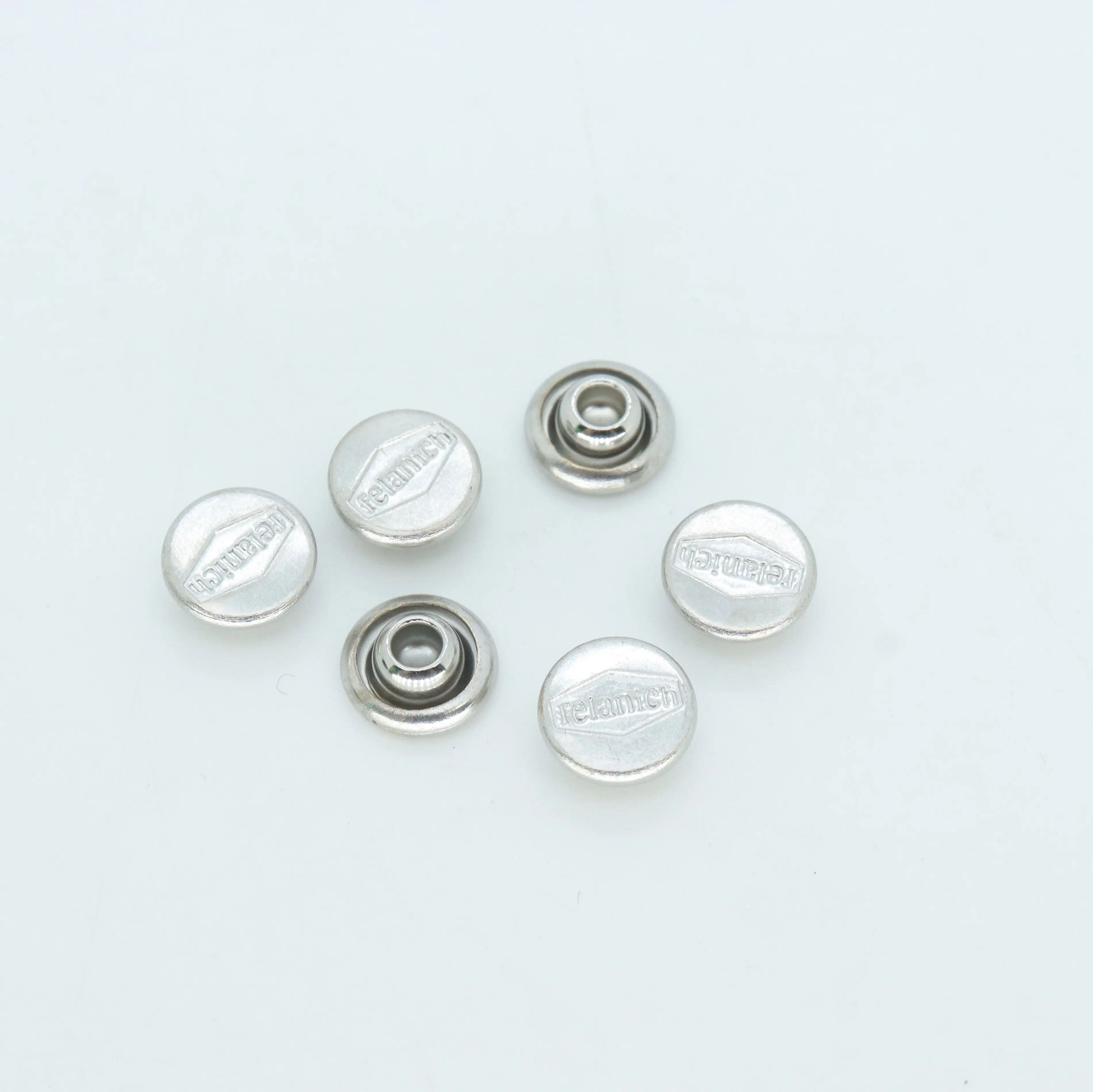 High quality colorful embossed decorative rivets for  leather coat