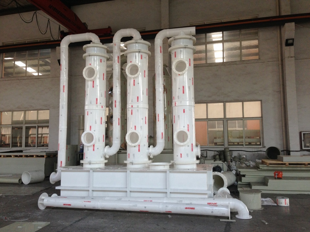 High Capacity Waste EO Gas Acid Water Scrubber Tower System Residual Gas Cleaning Treatment System For ETO Sterilization