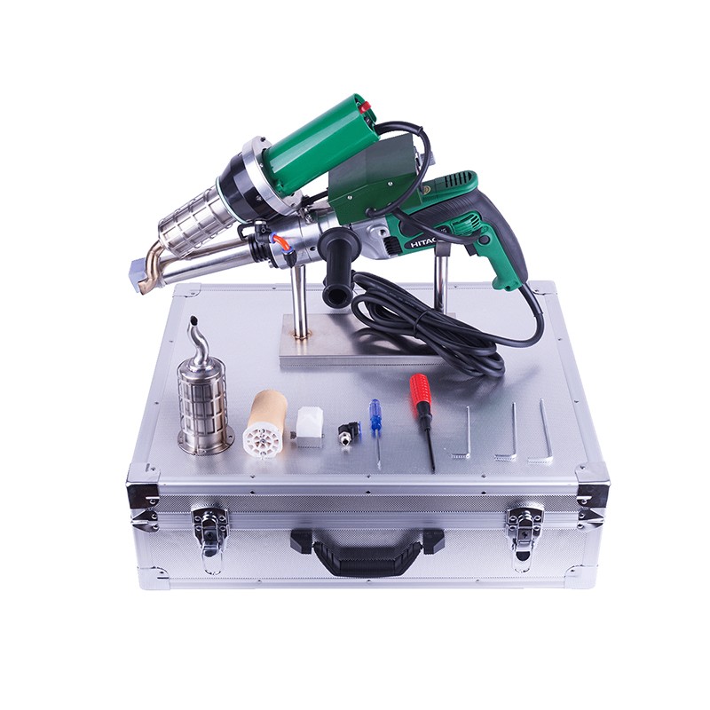 Portable PP hand extruder PE plastic extrusion welding gun