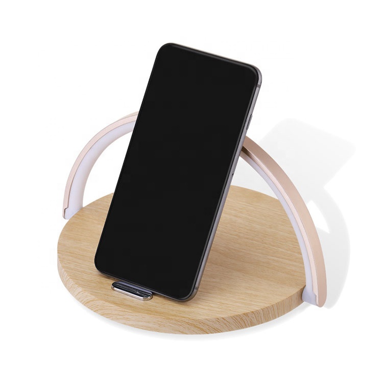 Беспроводное зарядное устройство TOYOUMI Mini Bamboo, светодиодная настольная лампа для телефонов