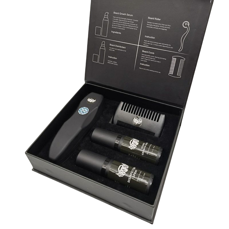 Oem Men Beard Growth Kit Growth Beard Oil Balm Serum Beard Care Grooming Kit