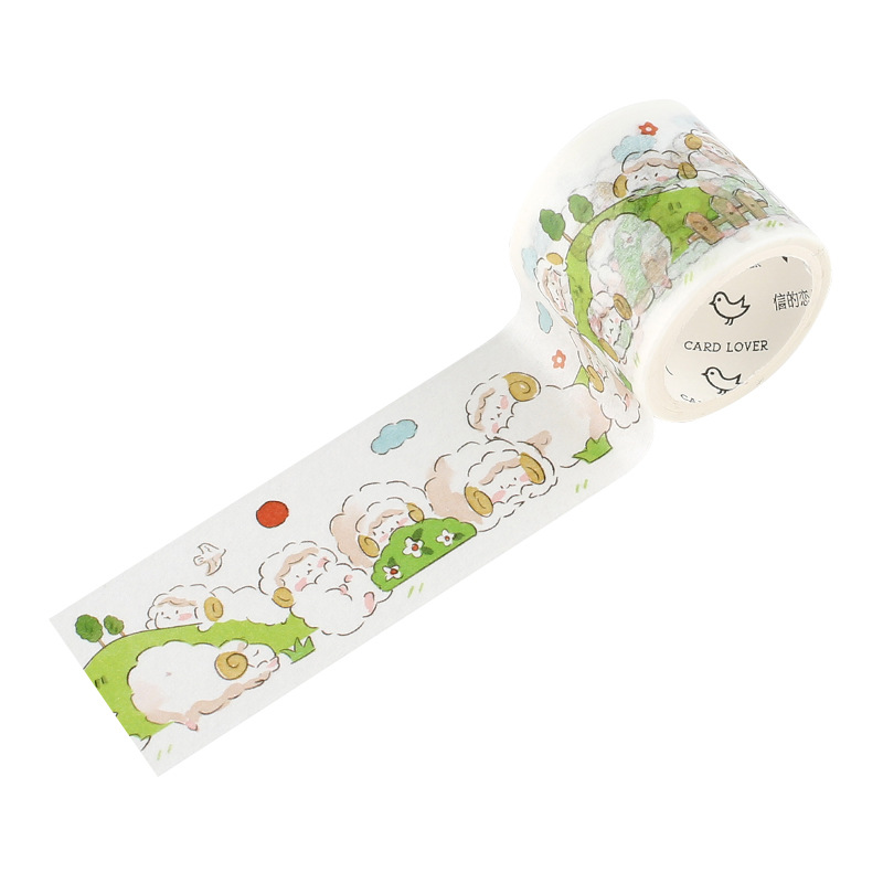 Cute Washi Tape Masking Stickers Custom Printed Self Adhesive Tape PET Tapes DIY Decorative Scrapbook