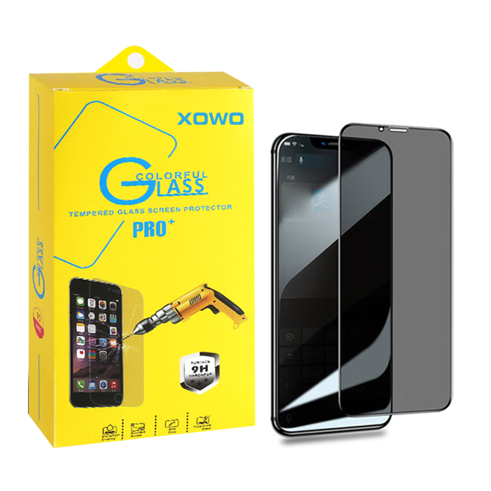 XOWO 3D полноэкранный защитный экран для iphone 12 mini, 30 градусов антишпионская защита экрана конфиденциальности