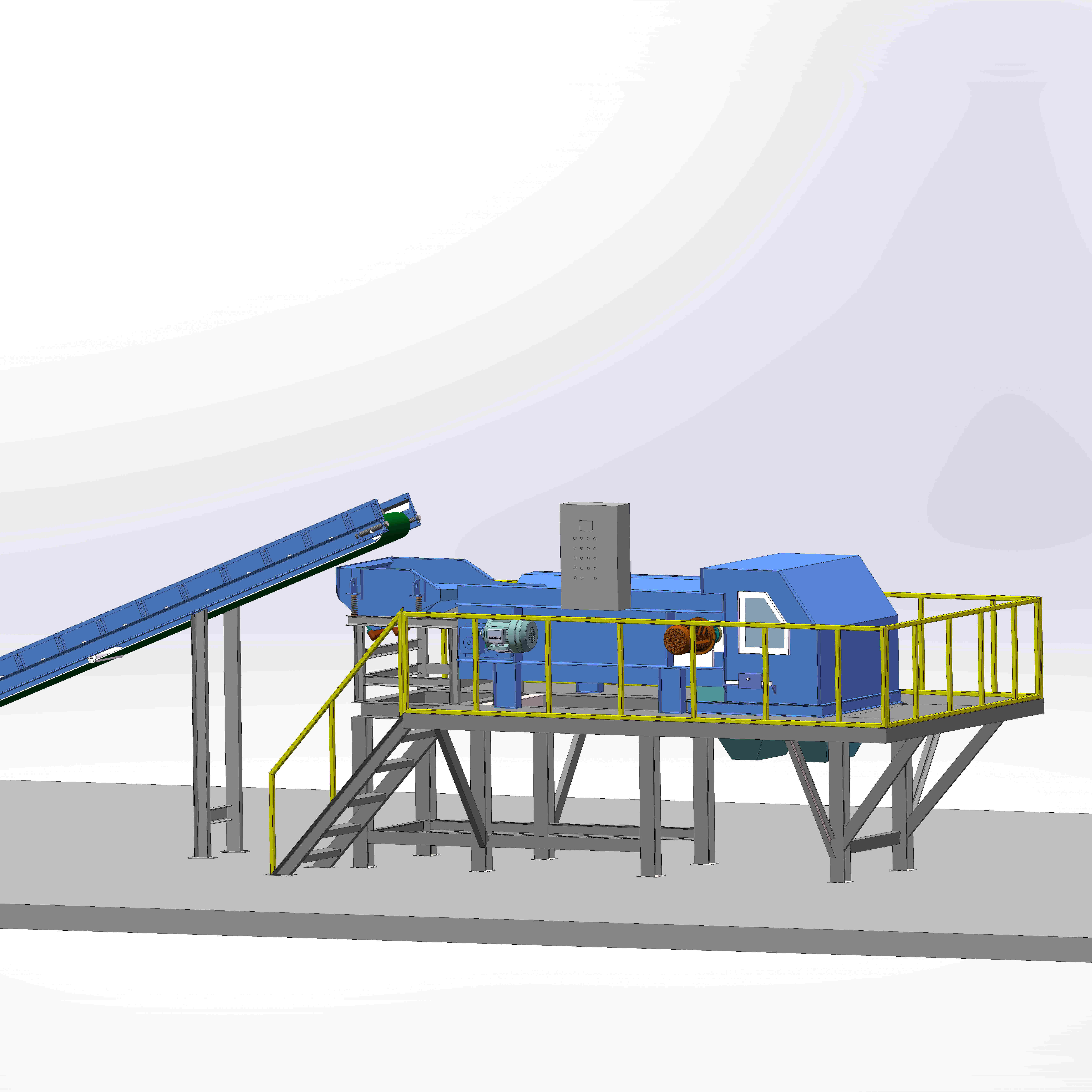 Metal Recycling Machine Metal mixture separator Scrap Rubber and metal separator