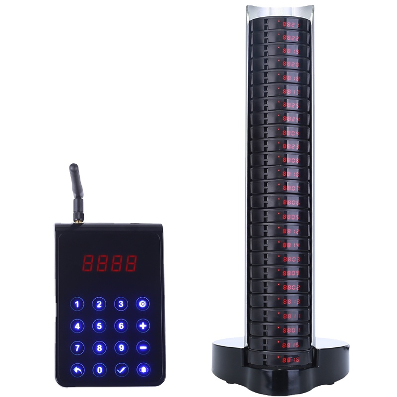 wireless restaurant table buzzer pocsag pager waiter paging Video Demo CE FCC Full water-proof Certified FM Distance>3000m