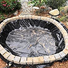 Облицовка пруда 2 м черный koi пруды водные сады HDPE пруд шкуры 0,3 мм