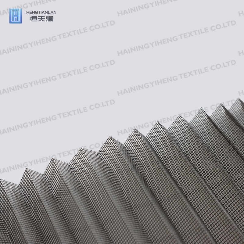 Polyester Pleated Mesh Plastic Plisse Net Anti Insect Folding Door Screen Fiber Bug Netting