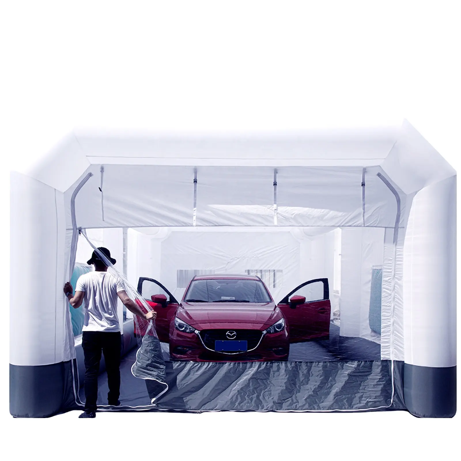 GORILLASPRO большой размер 8 м портативный автомобиль гараж надувная покрасочная камера покраска автомобиля