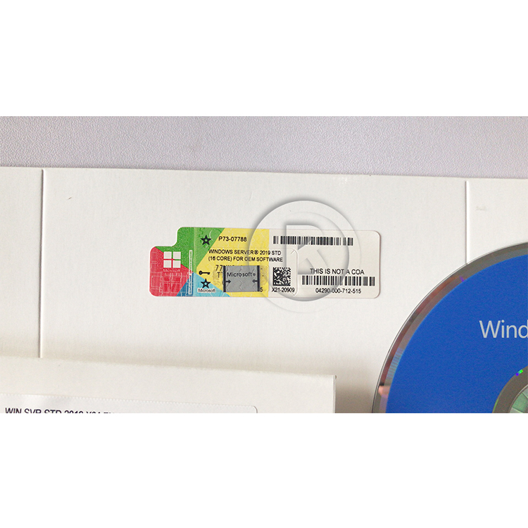 Высококачественный Windows-сервер 2019 Стандартный Win-сервер 2019 STD OEM Полный пакет DHL Бесплатная доставка
