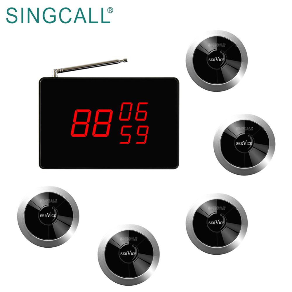 Сигнальная Беспроводная система вызова официанта SINGCALL