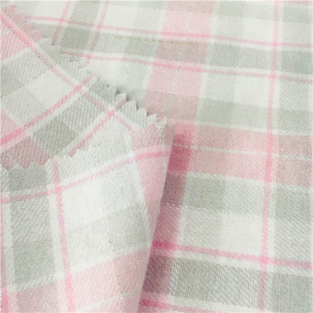 stock woven 100% cotton y/d check flannel fabric for garment