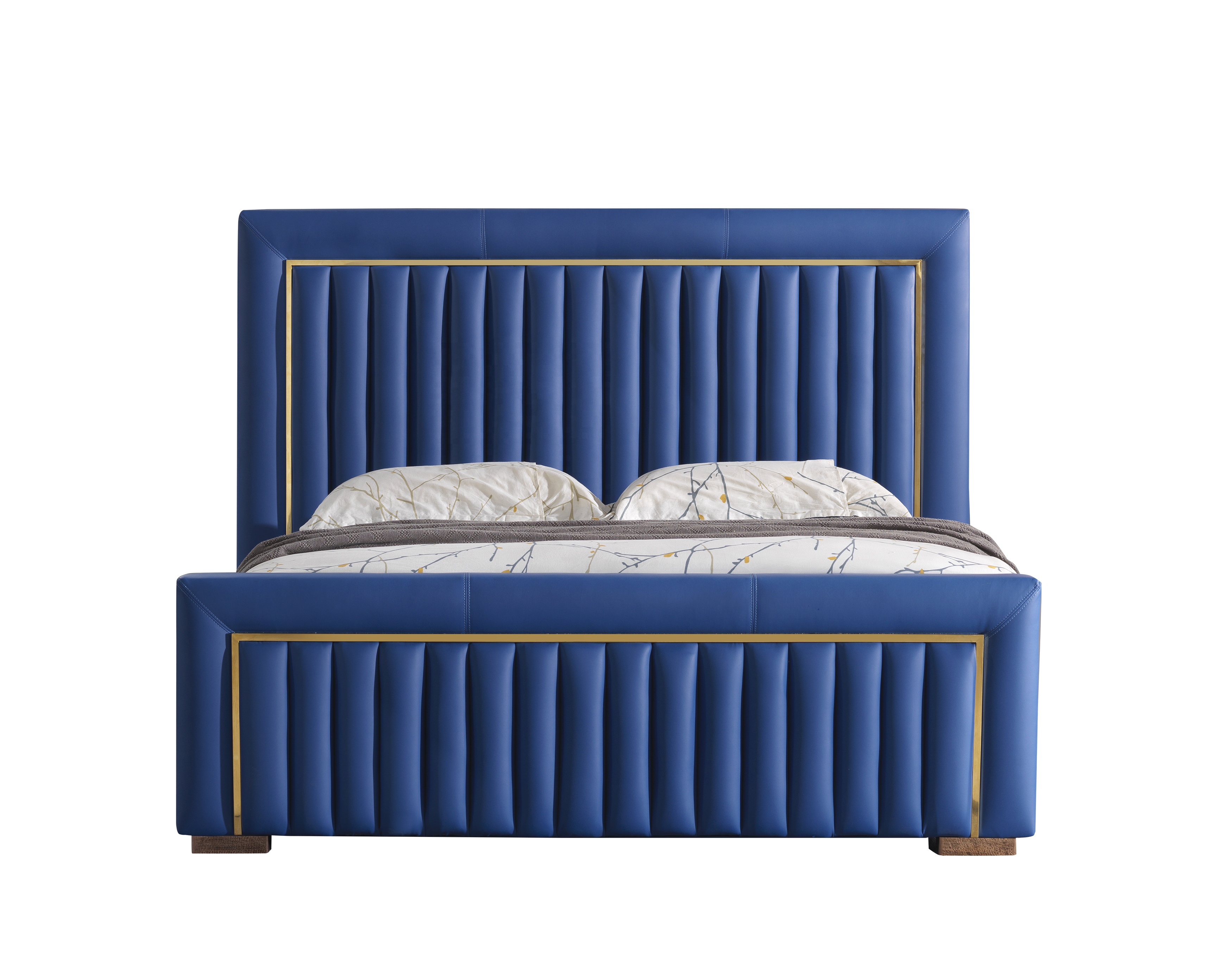 Customized high quality luxury bed king double size bedroom furniture soft upholstered bed designs for home