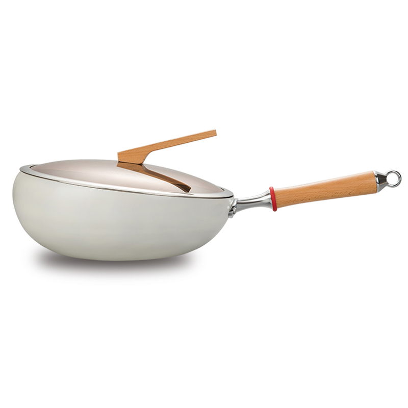 30cm Non Stick Smokeless Induction Cooker Boomerang Wok