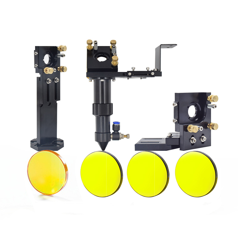 UCO D Series Laser Head Set With 1st 2nd Mirror Support 1 Pcs Lens 20mm and 3Pcs Si/Mo Mirrors 25mm For CO2 Laser Head Kit