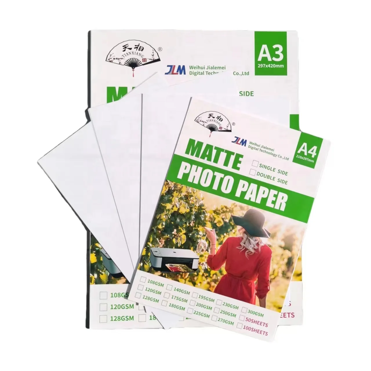 A4/A3/A3+/A3++ instant dry cast coated inkjet printing matte photo paper