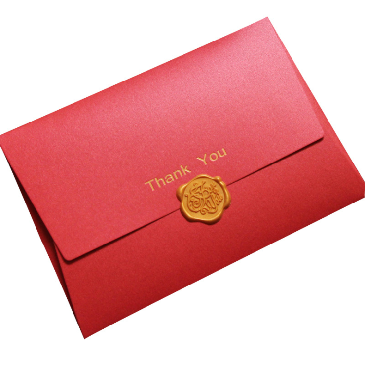 Custom printed Western-style high-grade thickened special paper pearlescent paper envelope