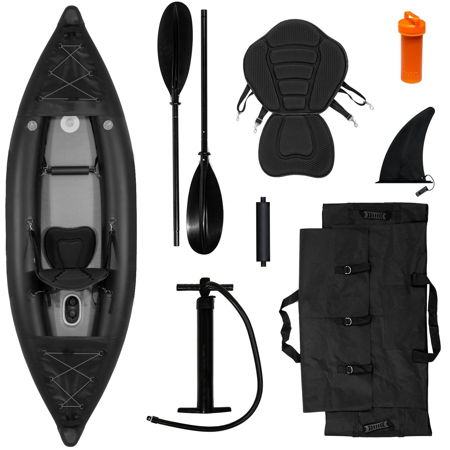 Hot Selling Inflatable Water Rowing Boat Air Folding Kayak For 1 or 2 Persons