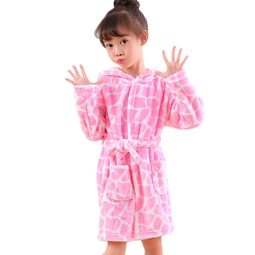 Wholesale Print Baby Bathrobe 100% Cotton Kids Sleepwear Bathrobe Kids