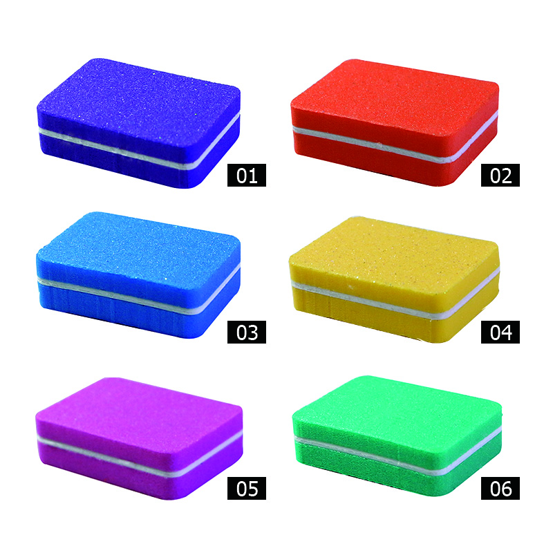 3*3*4 см queenfinger квадратная цветная двухсторонняя 100/180 губка пилка для ногтей буфер для маникюра