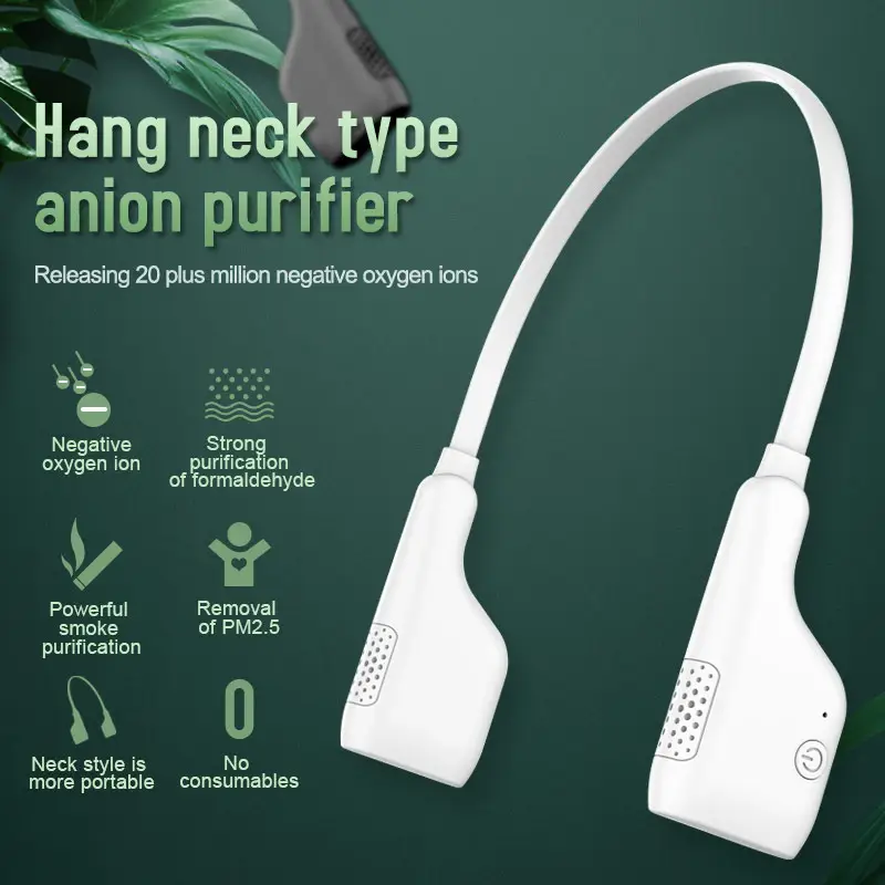 factory outlet 2020 portable necklace personal Negative Ion air cleaner mini Hang neck type anion air purifier