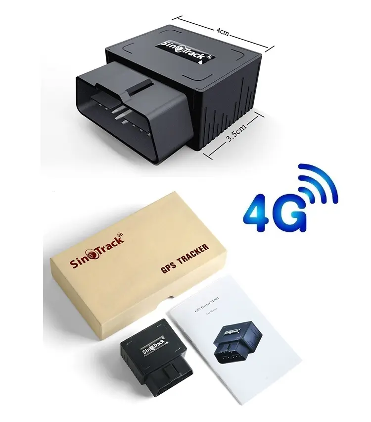 SinoTrack 4G OBD GPS Tracker Real Time Car Tracking GSM GPRS Devices ST-902LA