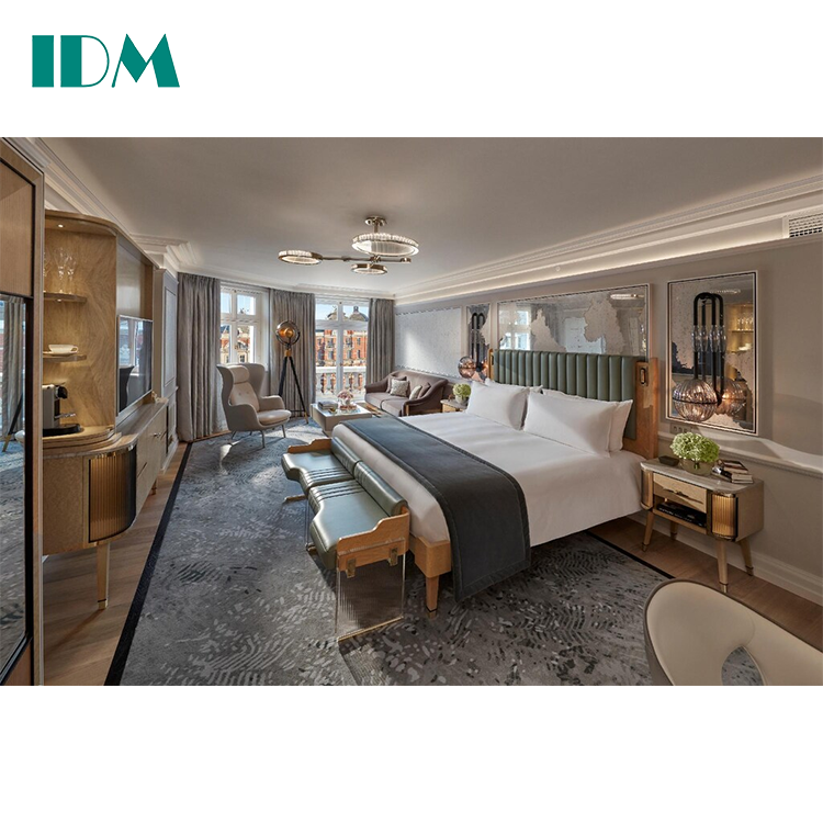 IDM-021 с горячей продажей шаровые современные Холидей отельная спальная мебель роскошный отель мебель