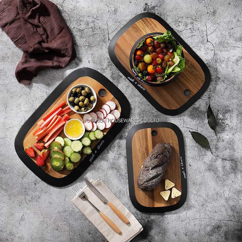 Woodsun Kitchen Cutting Board Chopping Blocks With Peg Hole