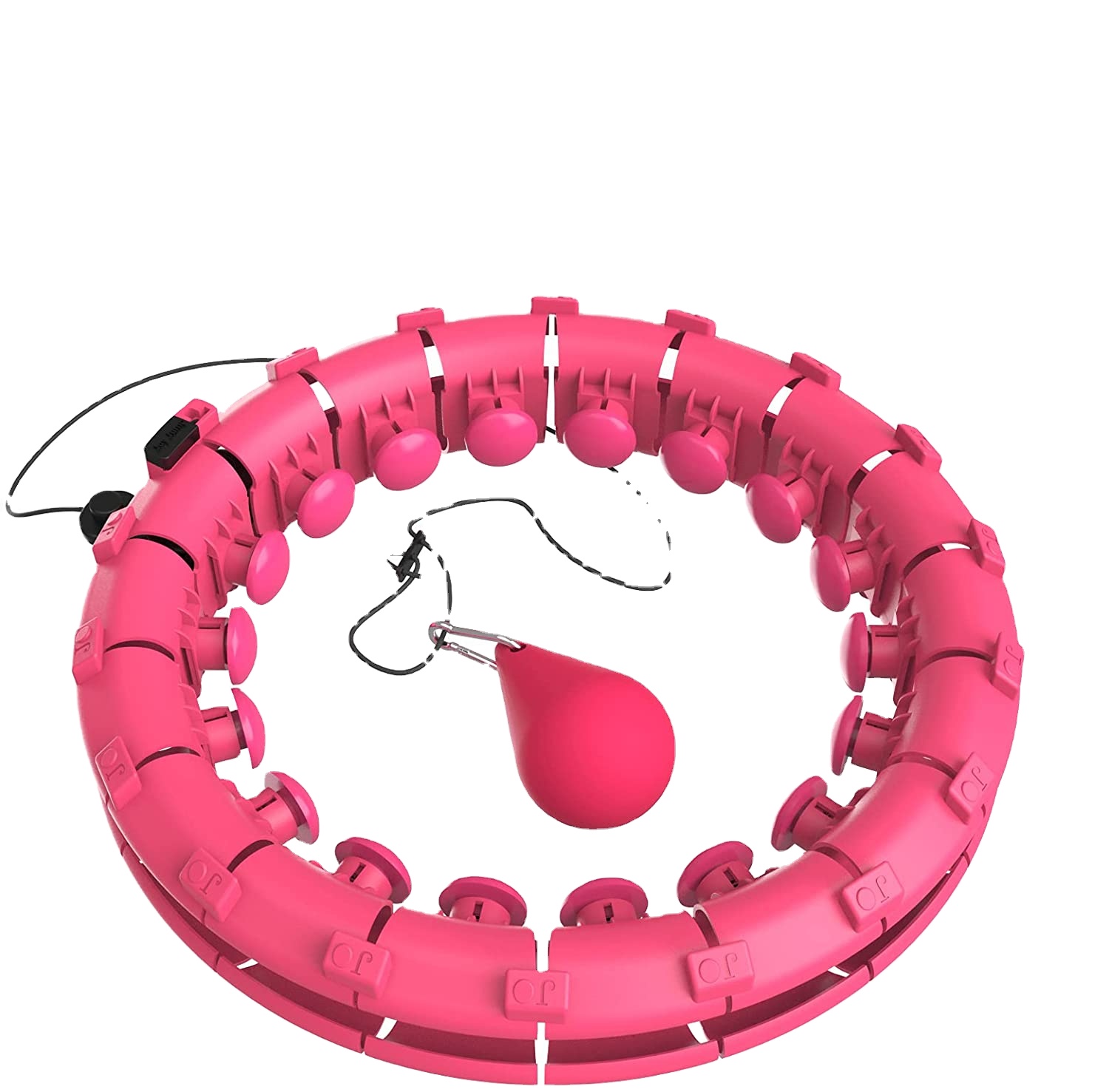 Fast Dropping sport waist Trainning fitness weighted hula plastic hoops with abs ball for adult and child