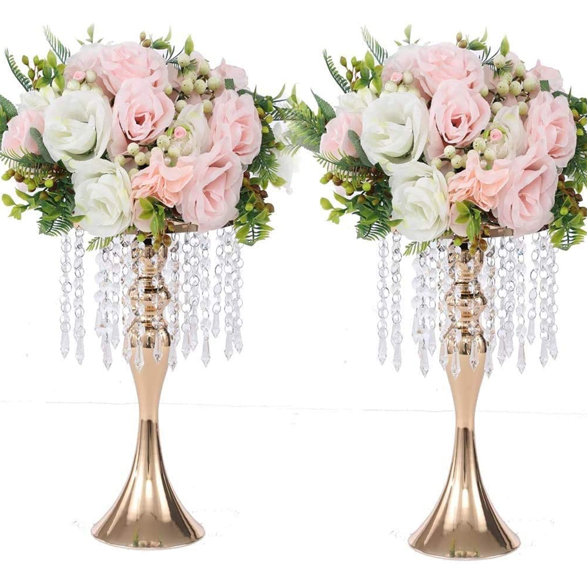 Amazon Top Seller Flower Vase New Design Porcelain Golden Flower Vase Customer Logo Hot Selling Vase for Centerpieces Home Decor
