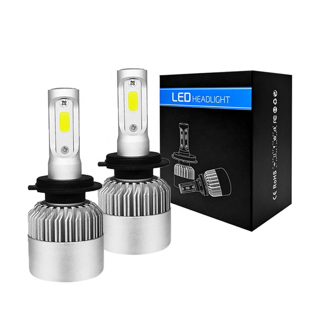 Светодиодные лампы Auxbeam s2, 36 Вт, 6000 лм, К, cob h4