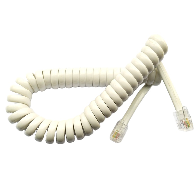 Телефонные шнуры белого цвета RJ11 4P4C 2 м