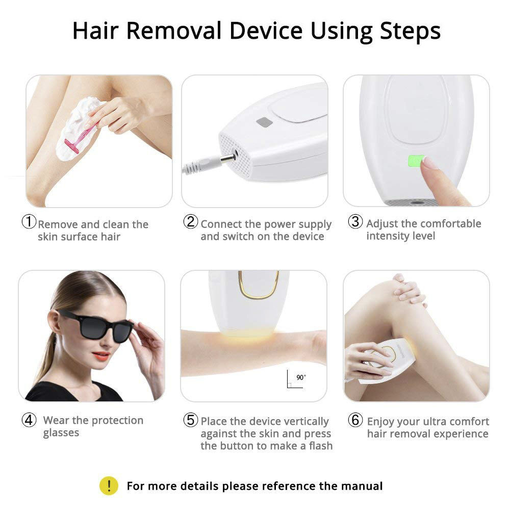 Best Permanent painless arm leg facial underarm hair remover IPL laser Hair Removal