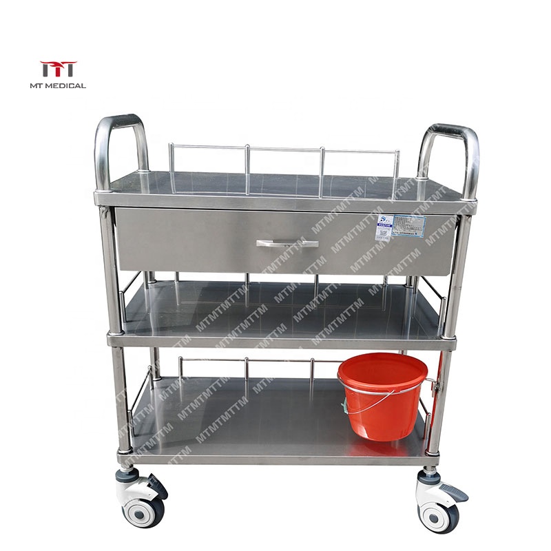 Сборка Heavy Duty из нержавеющей стали коммерческого медицинский гипс 3 слоя тележка