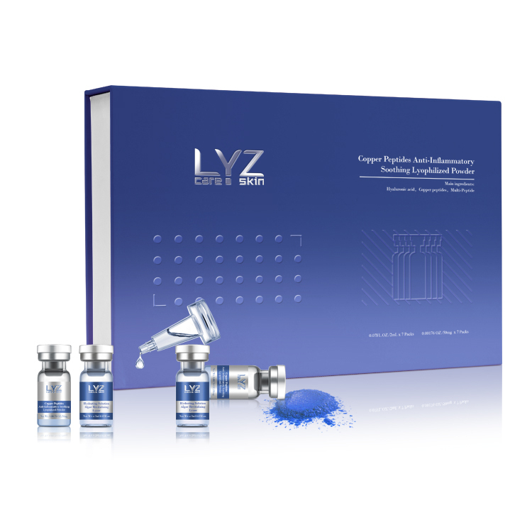 Blue Copper Peptides Anti-Inflammatory Soothing Lyophilized Powder for facial