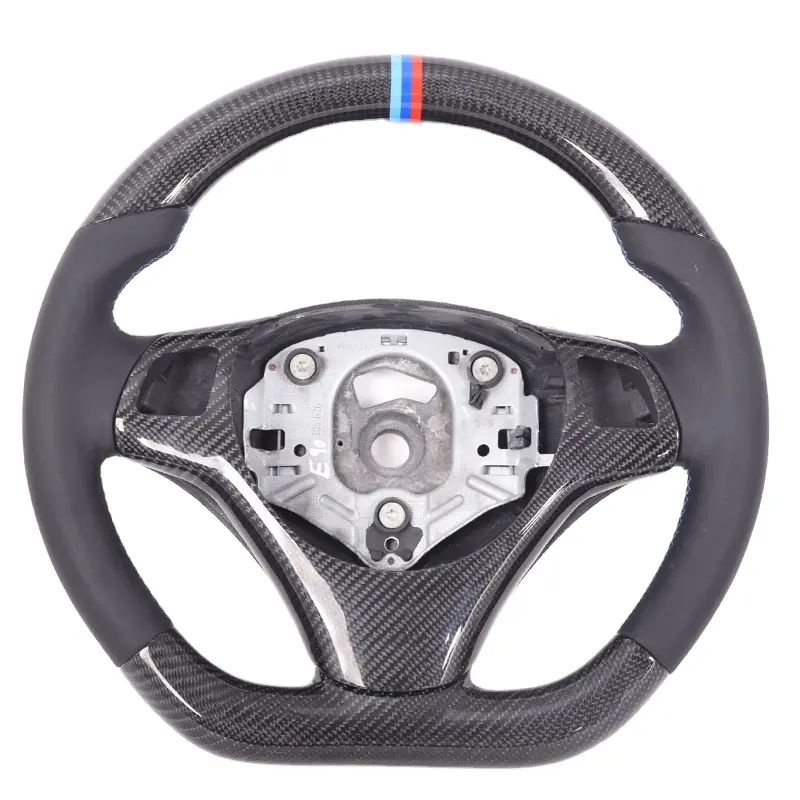 Рулевое колесо Bospeed 100% из углеродного волокна с плоским дном для BMW E92 E90