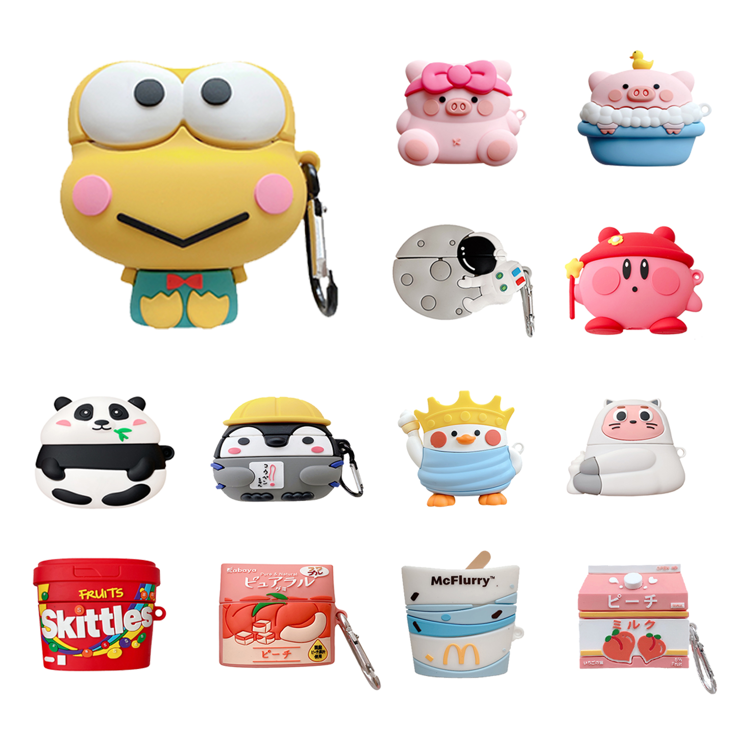 Anime Cartoon Cases For Airpods Pro 3d Cute Designer Silicone Cover Air 2 3 Pod Funda Custom Character Case For Airpod Apple