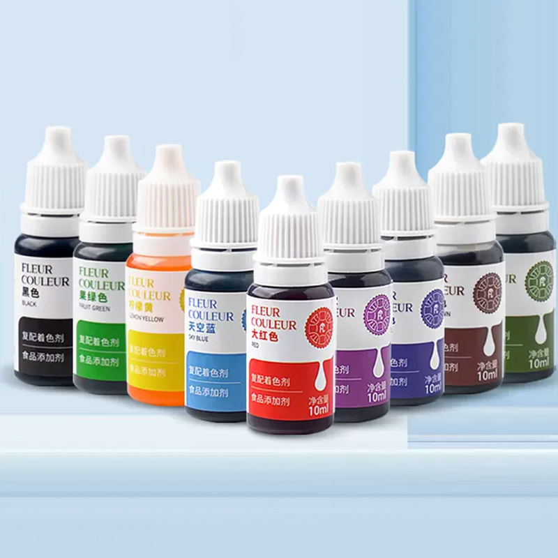 Edible 10ml 4-Colour Set Food Grade Pigment Baking Cream Decorating Children's Bakery Decoration Ingredients