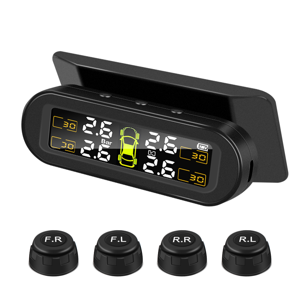 Система мониторинга давления в шинах Smart Car TPMS на солнечной энергии Digital TPM