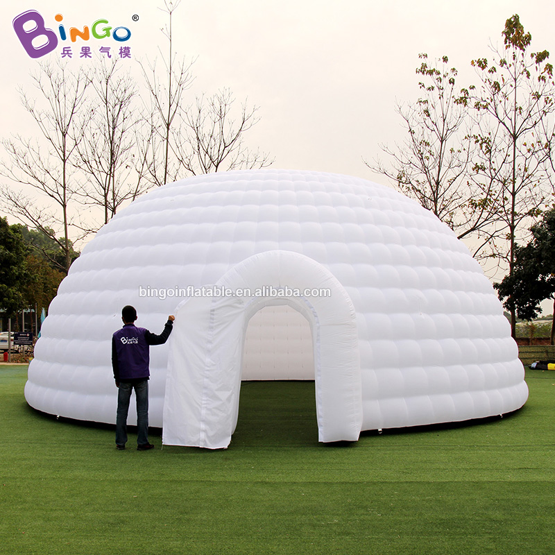 Большая Надувная купольная палатка, уличная портативная белая Igloo для вечеринки, свадьбы, кемпинга, коммерческого использования