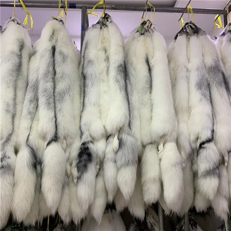 High quality natural Marbling fox fur and raccoon fur skin pelt Animal fur wholesale